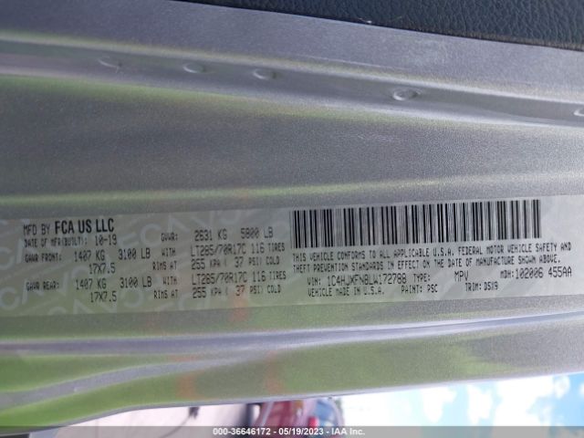 1C4HJXFN8LW172788 Jeep Wrangler Unlimited Rubicon
