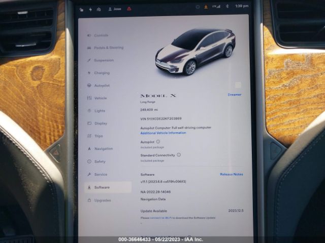 5YJXCDE22KF203869 Tesla MODEL X