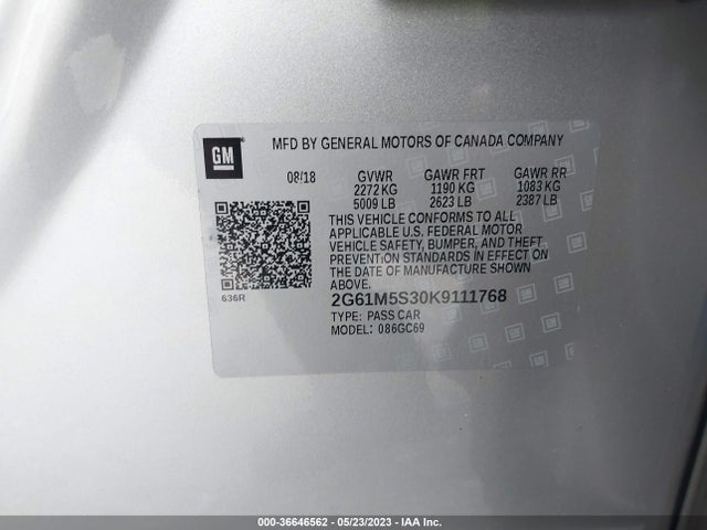2G61M5S30K9111768 Cadillac XTS LUXURY