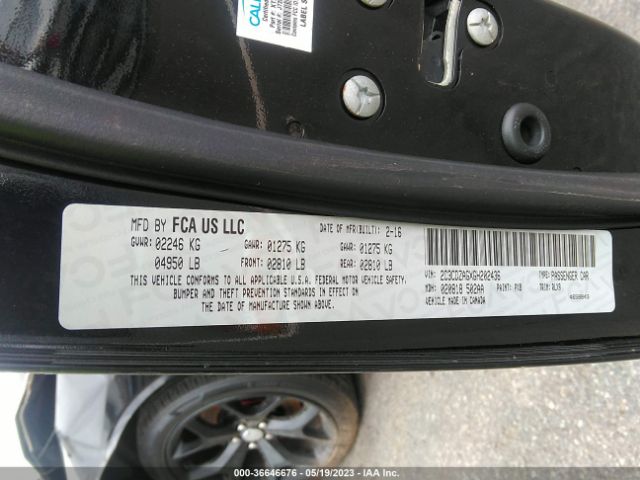 2C3CDZAGXGH202436 Dodge Challenger Sxt Plus