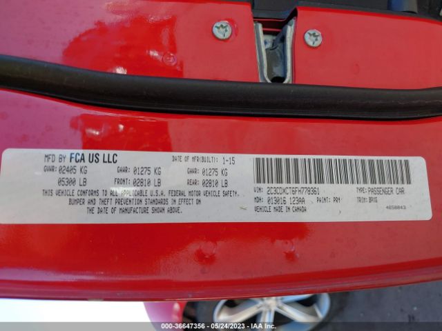 2C3CDXCT6FH778361 Dodge Charger Rt