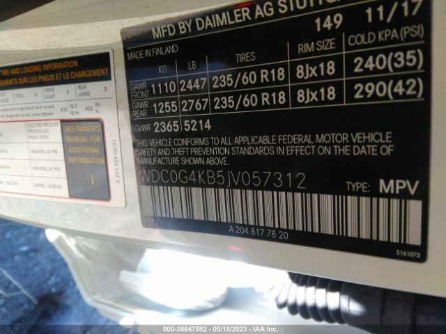 WDC0G4KB5JV057312 Mercedes-Benz Glc Glc 300