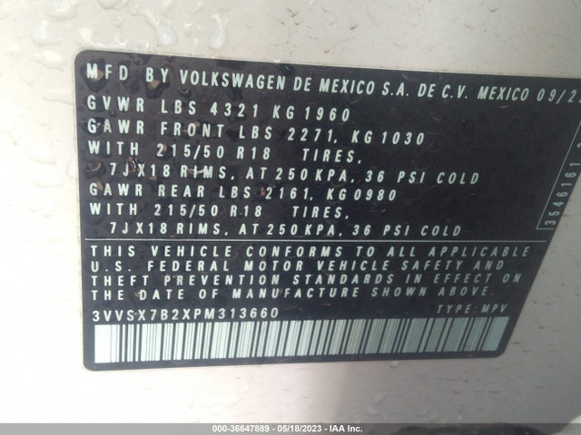 2023 Volkswagen Taos, VIN: 3VVSX7B2XPM313660