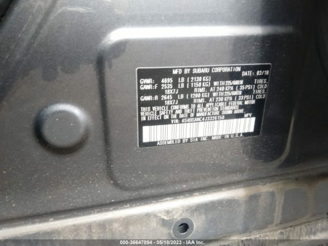 4S4BSANC4J3326150 Subaru Outback Limited
