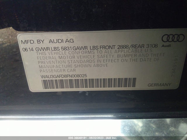 WAU3GAFD8FN008025 Audi A8 L 3.0t