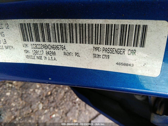 2013 DODGE AVENGER SE VIN: 1C3CDZABXDN606764