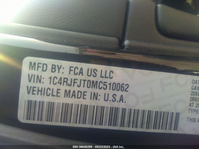 1C4RJFJT0MC510062 Jeep Grand Cherokee Summit