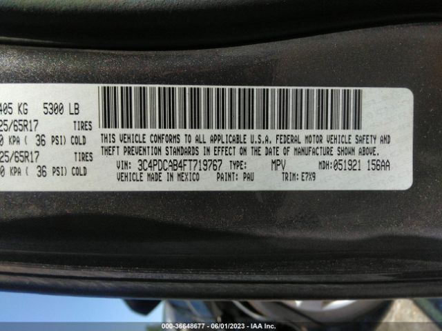 3C4PDCAB4FT719767 Dodge JOURNEY SE