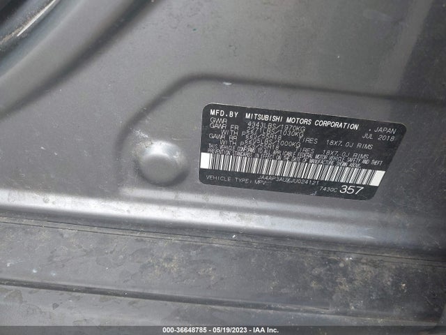 JA4AP3AUXJU024121 Mitsubishi Outlander Sport 2.0
