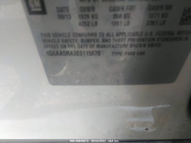 Cadillac Ats Standard Rwd 2014 1G6AA5RA3E0115678 Image 9