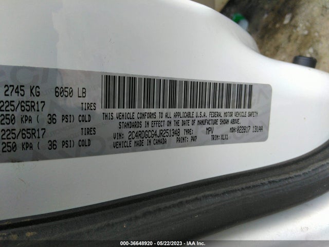 Dodge Grand Caravan Sxt 2018 2C4RDGCG4JR251348 Image 9