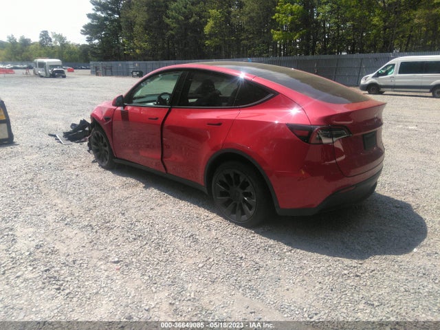 2021 TESLA MODEL Y LONG RANGE VIN: 5YJYGAEE4MF294244