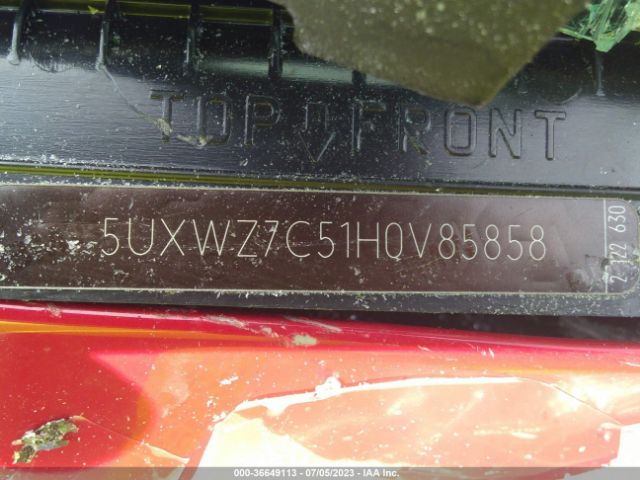 5UXWZ7C51H0V85858 BMW X3 Sdrive28i