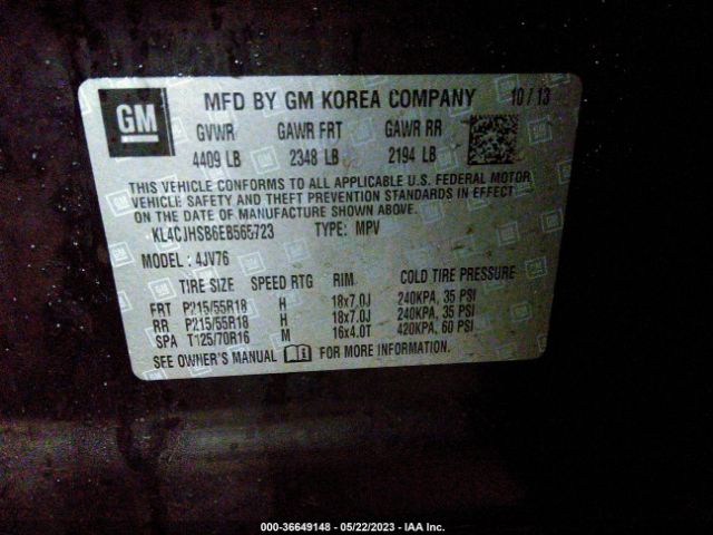 KL4CJHSB6EB565723 Buick Encore Premium