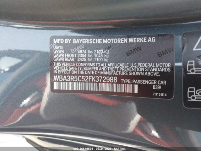 WBA3R5C52FK372988 BMW 4 Series 435i Xdrive