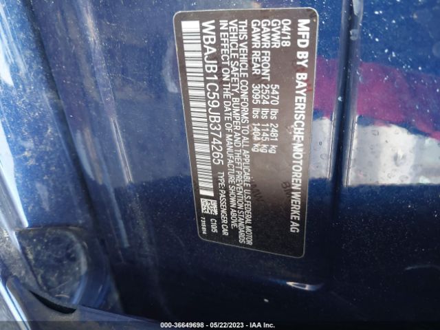 WBAJB1C59JB374265 BMW 530e Xdrive Iperformance