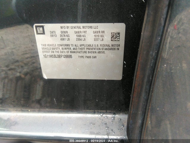 Chevrolet MALIBU LTZ 2014 1G11H5SL0EF126695 Image 10