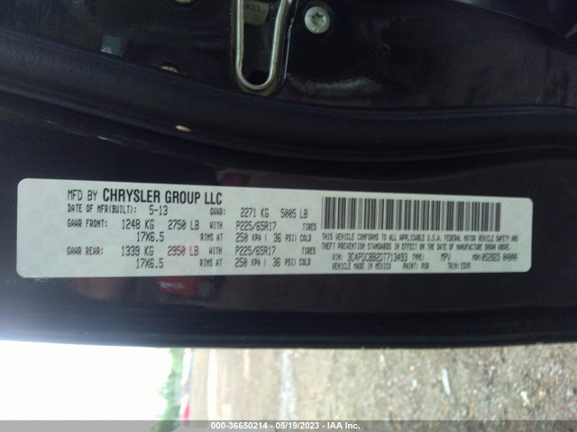 Auction sale of the 2013 Dodge Journey Sxt, vin: 3C4PDCBB2DT713493, lot number: 36650214
