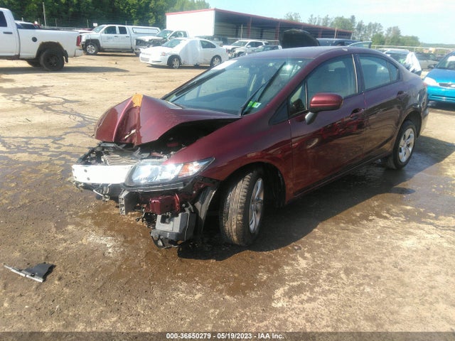 Honda Civic Sedan Lx 2014 2HGFB2F56EH533820 Image 2