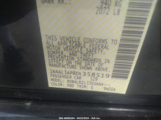 1N4AL3AP8EN358519 Nissan Altima 2.5 S