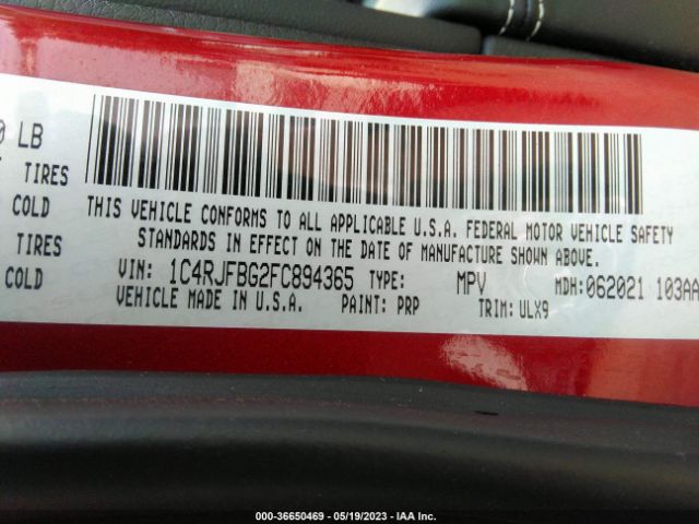 1C4RJFBG2FC894365 Jeep Grand Cherokee Limited