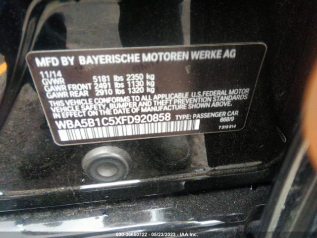 WBA5B1C5XFD920858 BMW 5 Series 535i