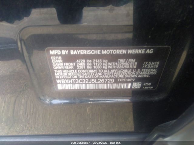 WBXHT3C32J5L26729 BMW X1 Xdrive28i