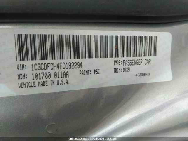 1C3CDFDH4FD182294 Dodge Dart Aero