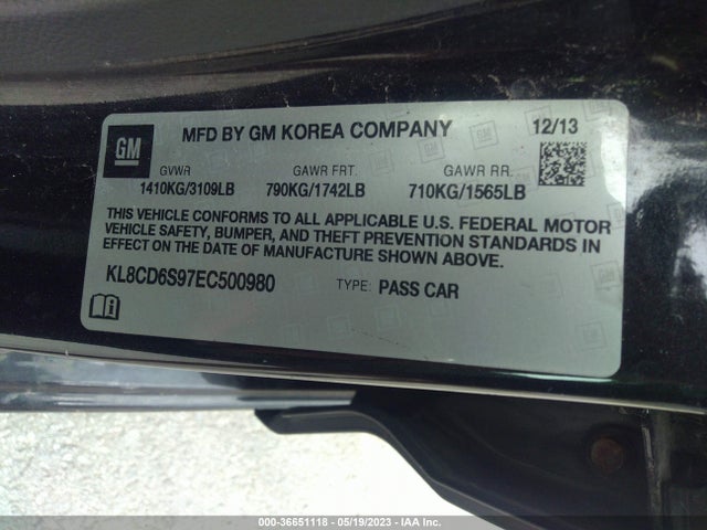 Chevrolet Spark Lt 2014 KL8CD6S97EC500980 Image 9