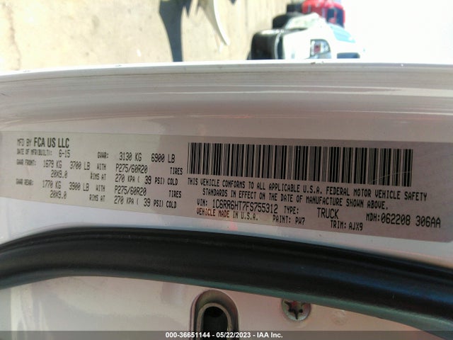 1C6RR6HT7FS755312 RAM 1500 Sport