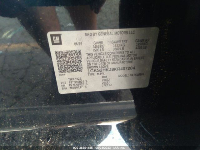 1GKS2HKJ8KR407204 GMC YUKON XL DENALI