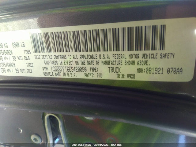RAM 1500 Express 2014 1C6RR7FT6ES420050 Image 10
