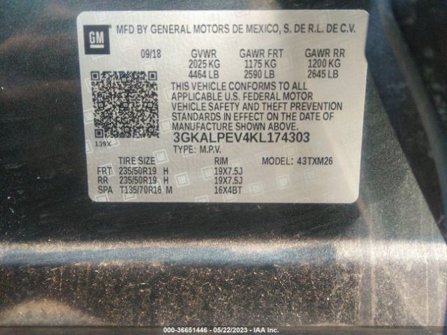 3GKALPEV4KL174303 GMC Terrain Slt
