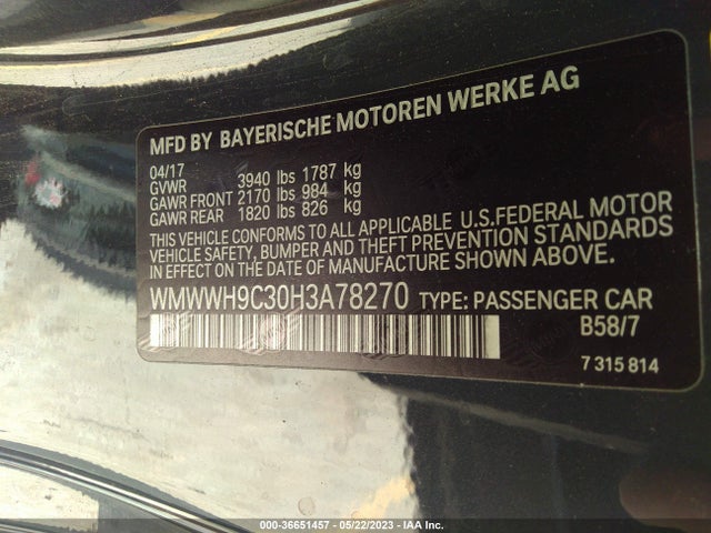 2017 Mini Roadster, VIN: WMWWH9C30H3A78270