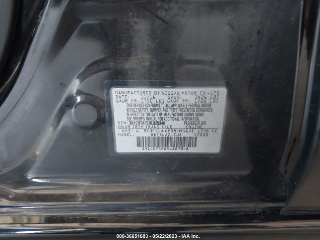 3N1CN7AP2HL829348 Nissan Versa Sedan S Plus