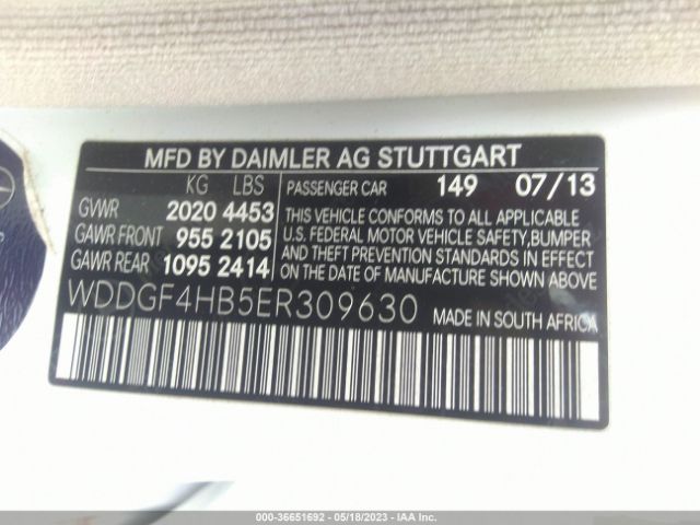 WDDGF4HB5ER309630 Mercedes-Benz C-class C 250