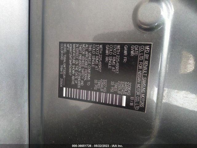 KNMAT2MT9HP509907 Nissan ROGUE SV