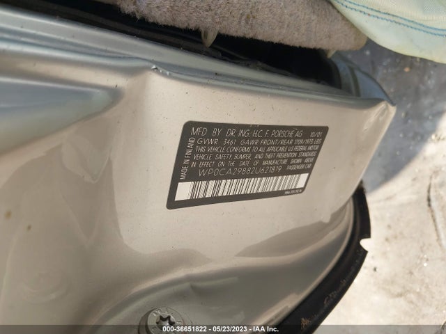 2002 PORSCHE BOXSTER WP0CA29882U621819 Photo 8