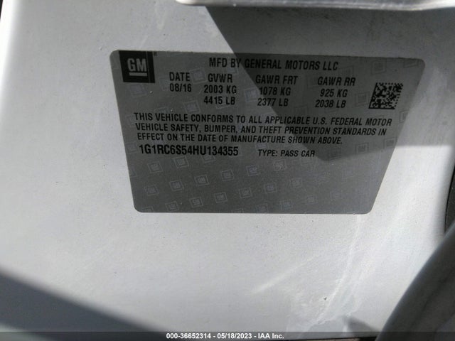 Chevrolet VOLT LT 2017 1G1RC6S54HU134355 Image 10