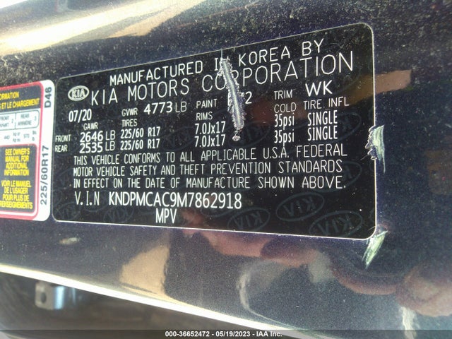 KIA Sportage Lx 2021 KNDPMCAC9M7862918 Image 9