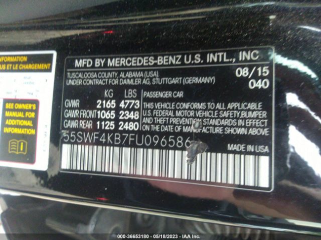 55SWF4KB7FU096586 Mercedes-Benz C-class C 300