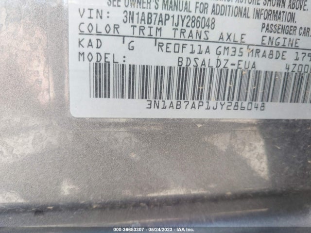 Nissan SENTRA SV 2018 3N1AB7AP1JY286048 Image 11