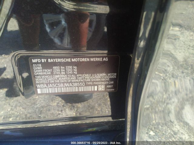 WBAJA5C58JWA38550 BMW 5 Series 530i