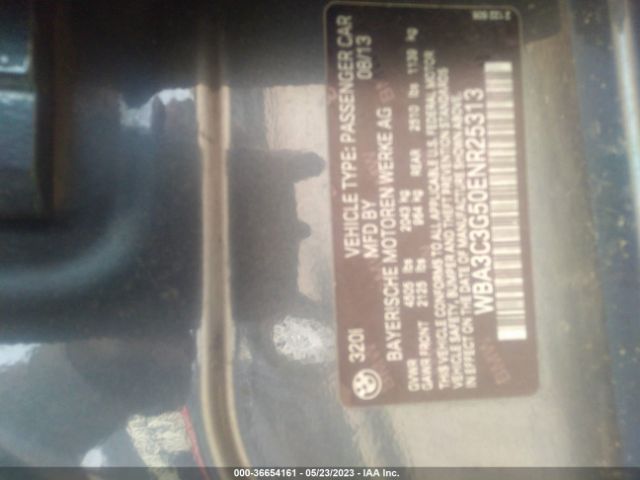 WBA3C3G50ENR25313 BMW 3 Series 320i Xdrive