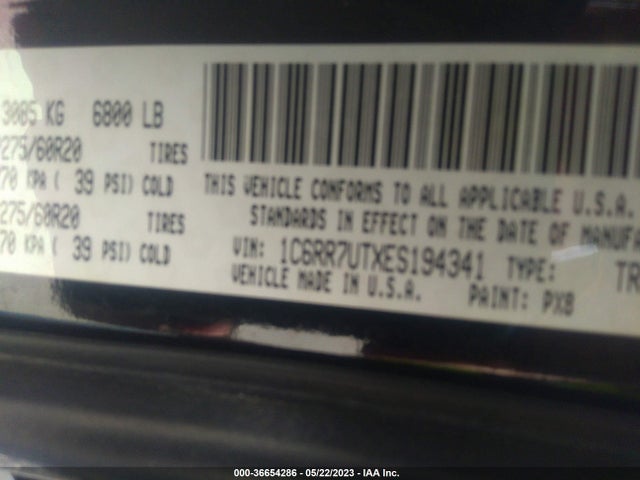 1C6RR7UTXES194341 RAM 1500 Sport