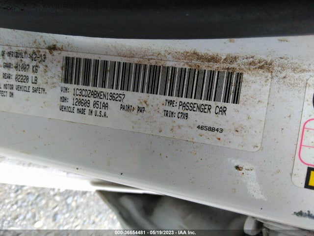 Dodge AVENGER SE 2014 1C3CDZABXEN196257 Image 9