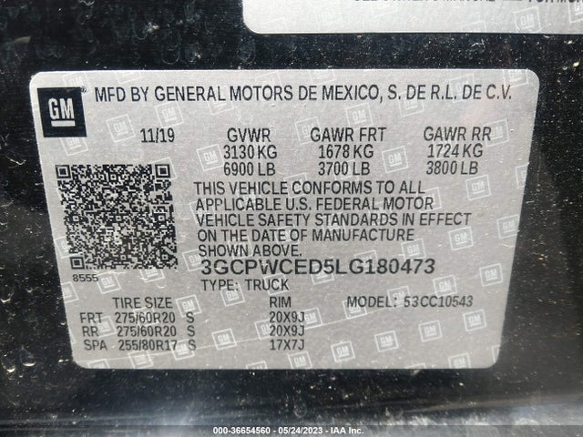 Chevrolet Silverado 1500 Lt 2020 3GCPWCED5LG180473 Image 9