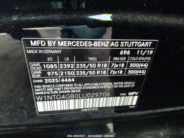 W1NTG4GB0LU029706 Mercedes-Benz Gla Gla 250