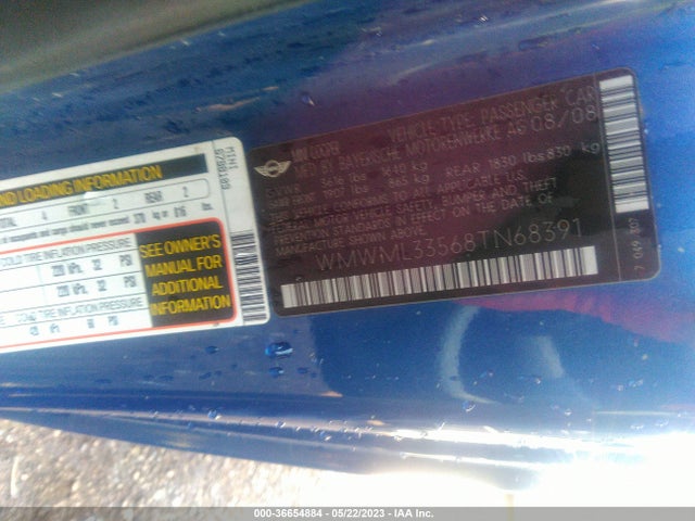 2008 MINI COOPER CLUBMAN WMWML33568TN68391 Photo 8