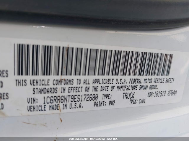 1C6RR6NT9ES172680 RAM 1500 Laramie